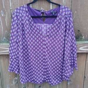 41 Hawthorn Pattered Pattern Blouse Top Sz. XXL